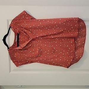 DANIEL RAINN XL BURNT ORANGE TOP